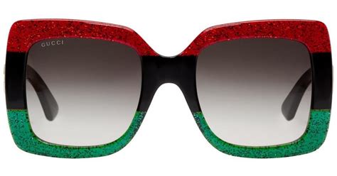 gucci blue and red stripe|red and green gucci glasses.